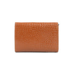 Berbanto Pop‑Up Shield Wallet - Saddle Cognac