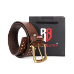Berbanto Frontier Full-Grain Studded Leather Belt