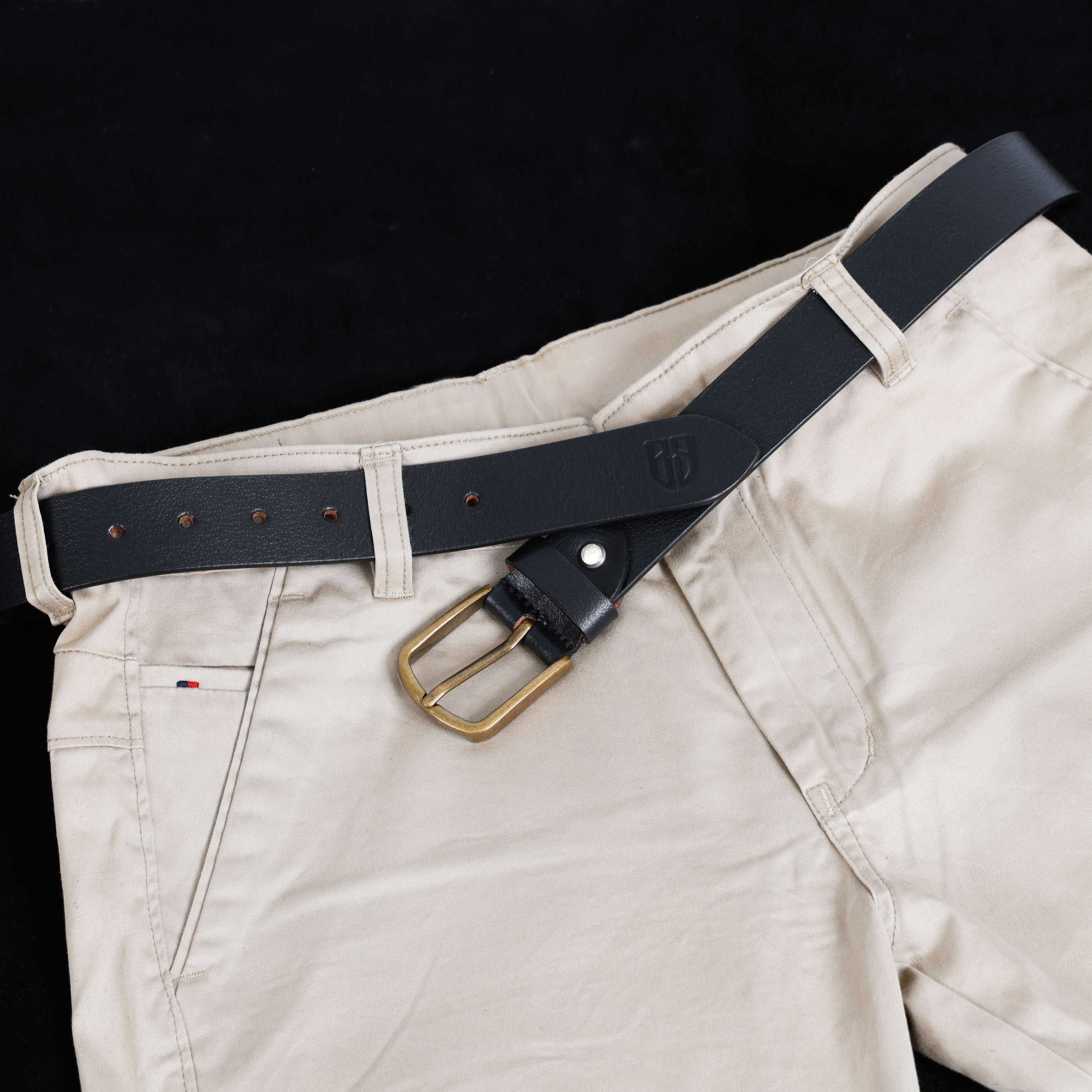 Berbanto Milano Leather Belt - Black