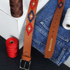 Berbanto Milton Full-Grain Polo Belt - Tan Leather