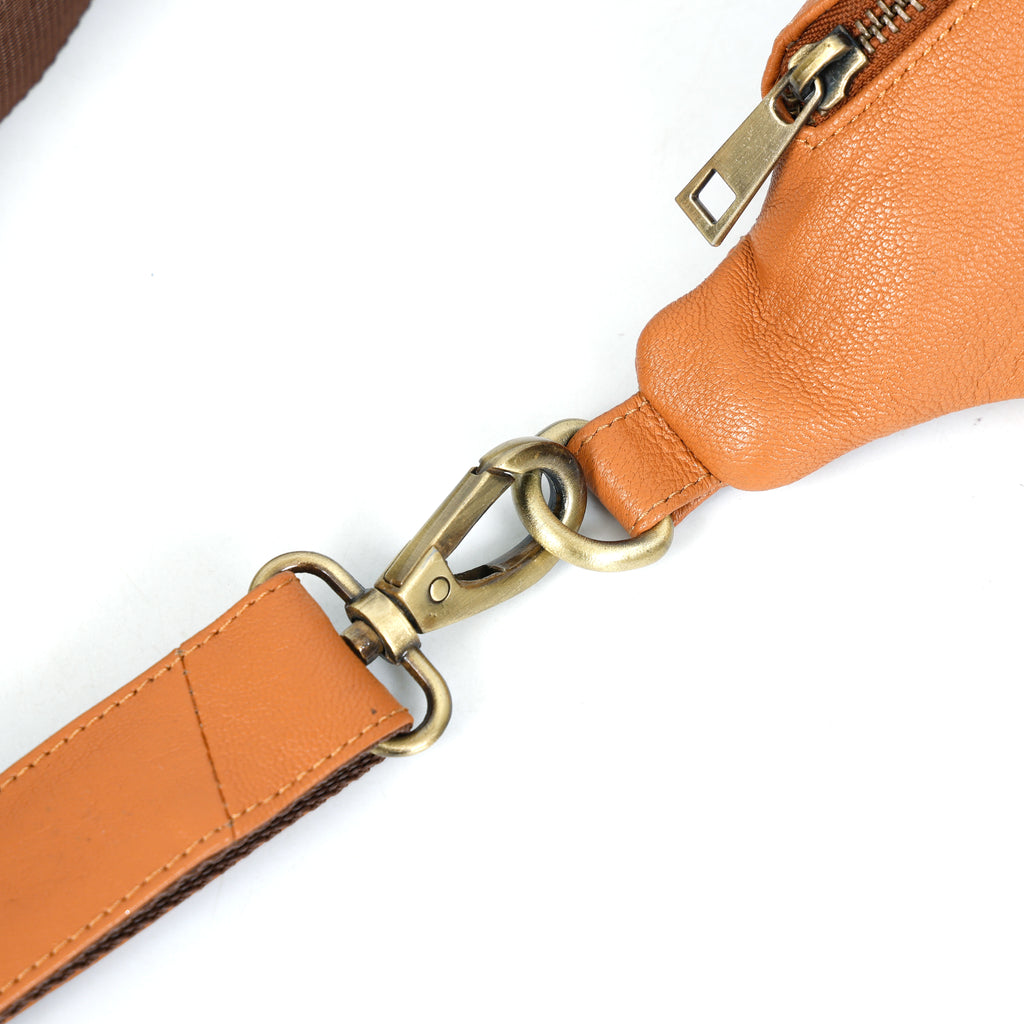 Berbanto Viceroy Sling | British Tan Leather Crossbody Bag for Men & Women