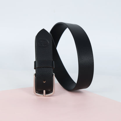 Black Full Grain Leather Belt – Classic Genuine Leather