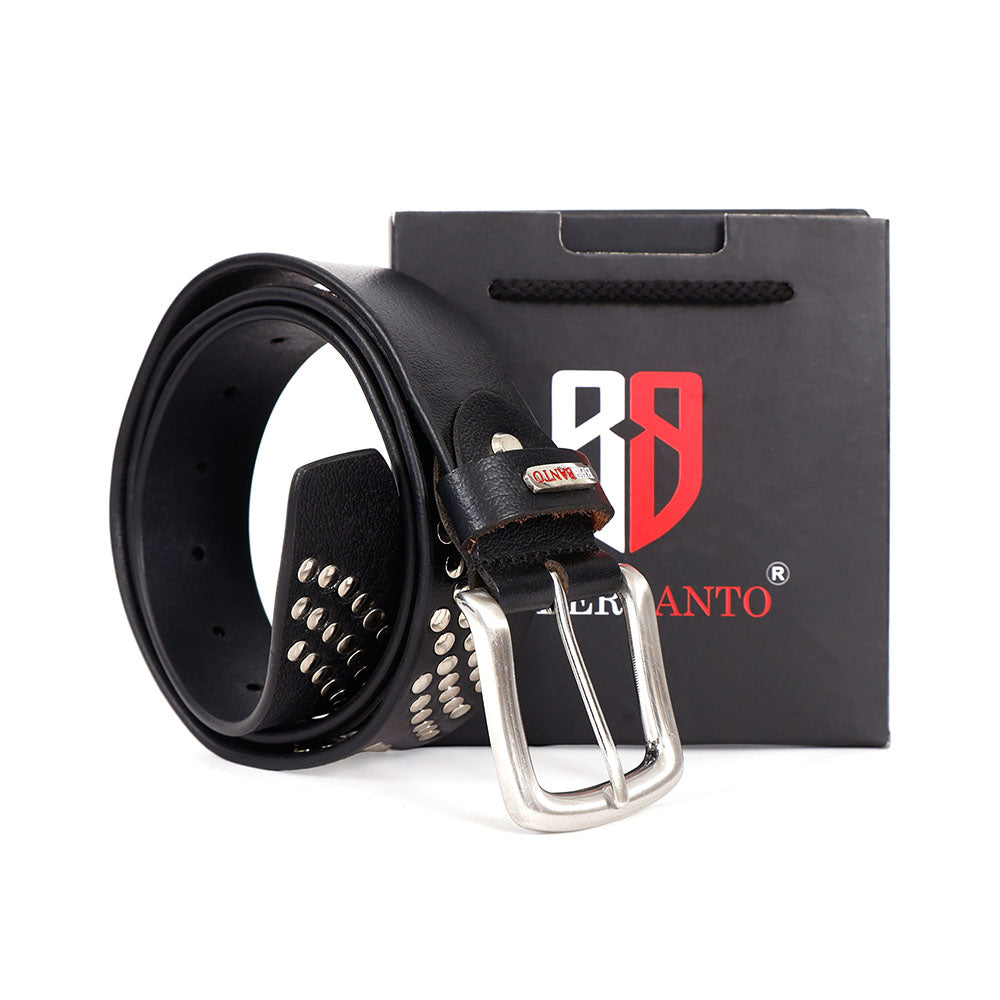 Berbanto Maverick Full-Grain Studded Leather Belt