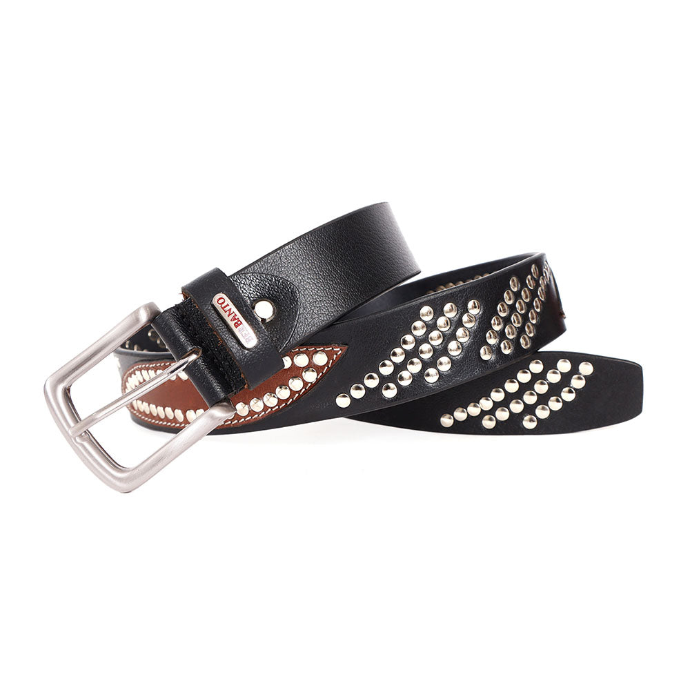 Berbanto Maverick Full-Grain Studded Leather Belt