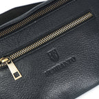 Berbanto Viceroy Sling | Midnight Black Leather Crossbody Bag for Men & Women