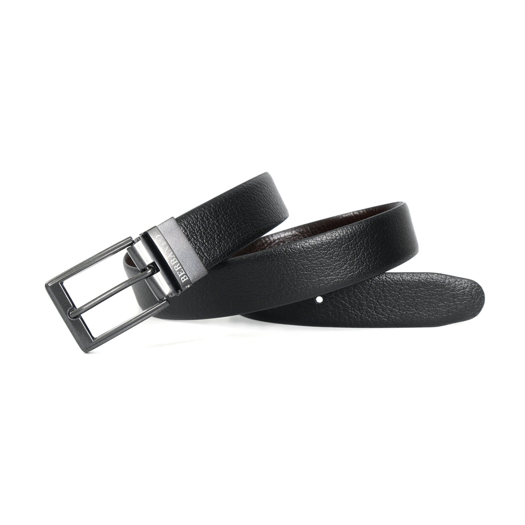 Berbanto Pebble Luxe Reversible Belt – Gunmetal Buckle