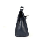 Berbanto Noelle Mini Satchel – Navy Leather