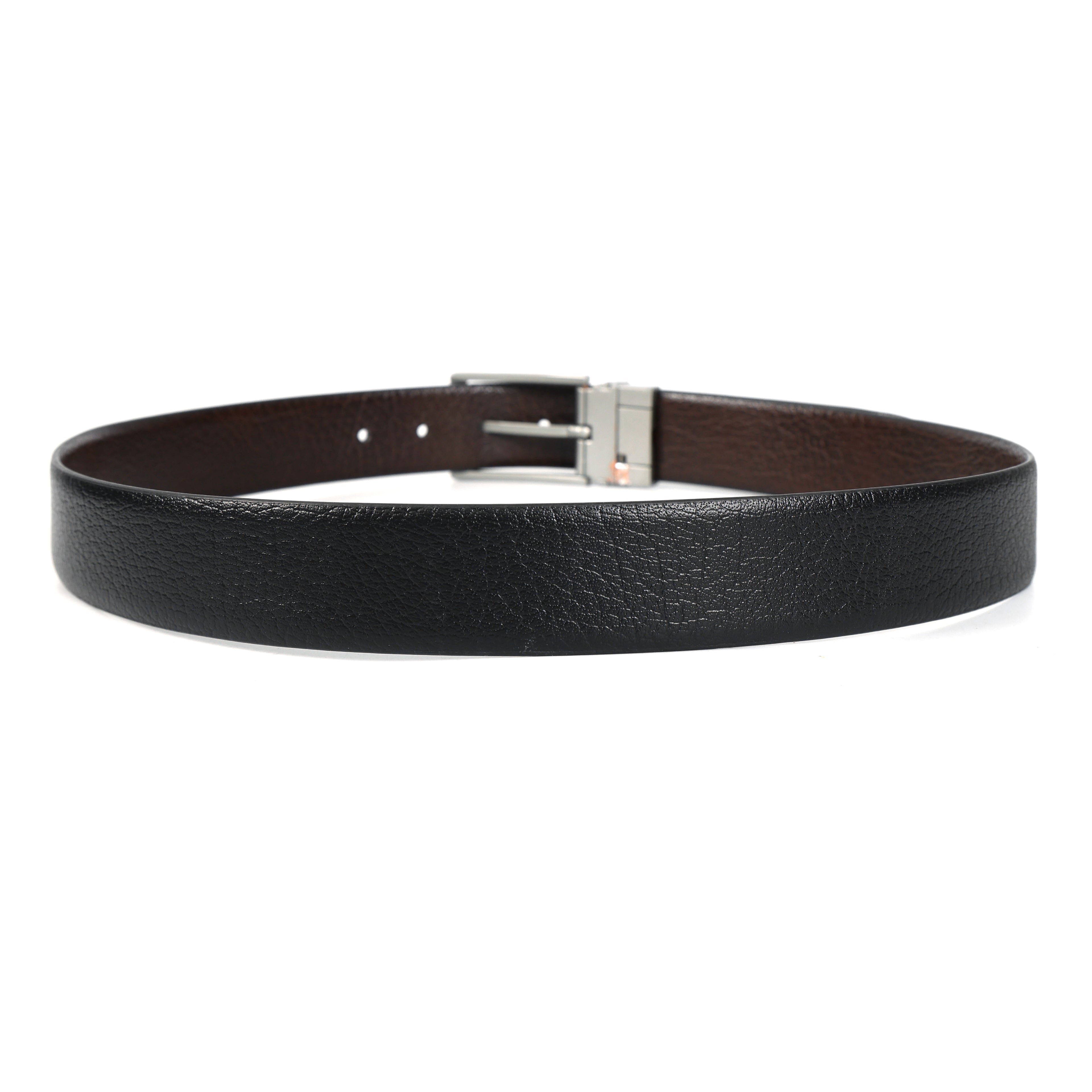 Berbanto Pebble Luxe Reversible Belt – Silver Buckle