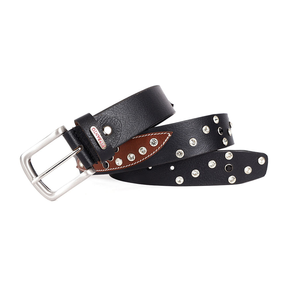 Berbanto Polaris Full-Grain Studded Leather Belt