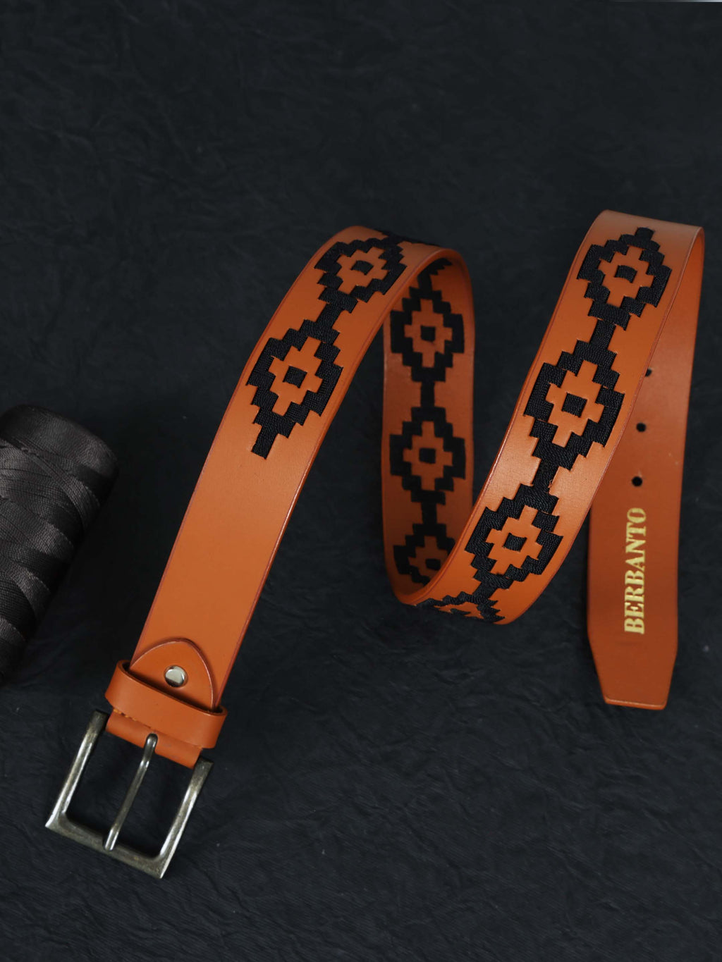 Berbanto Nolan Full-Grain Polo Belt - Tan Leather