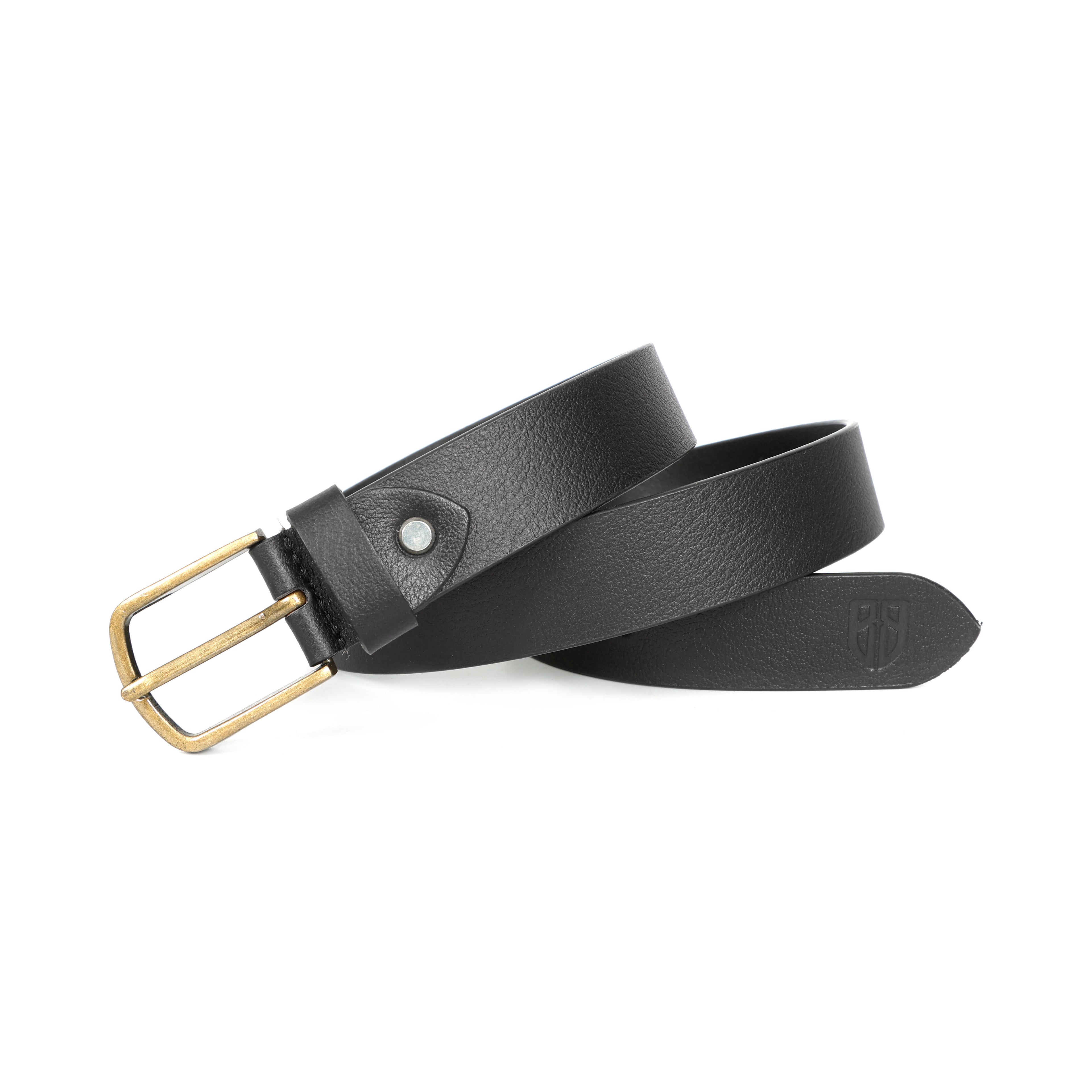 Berbanto Milano Leather Belt - Black