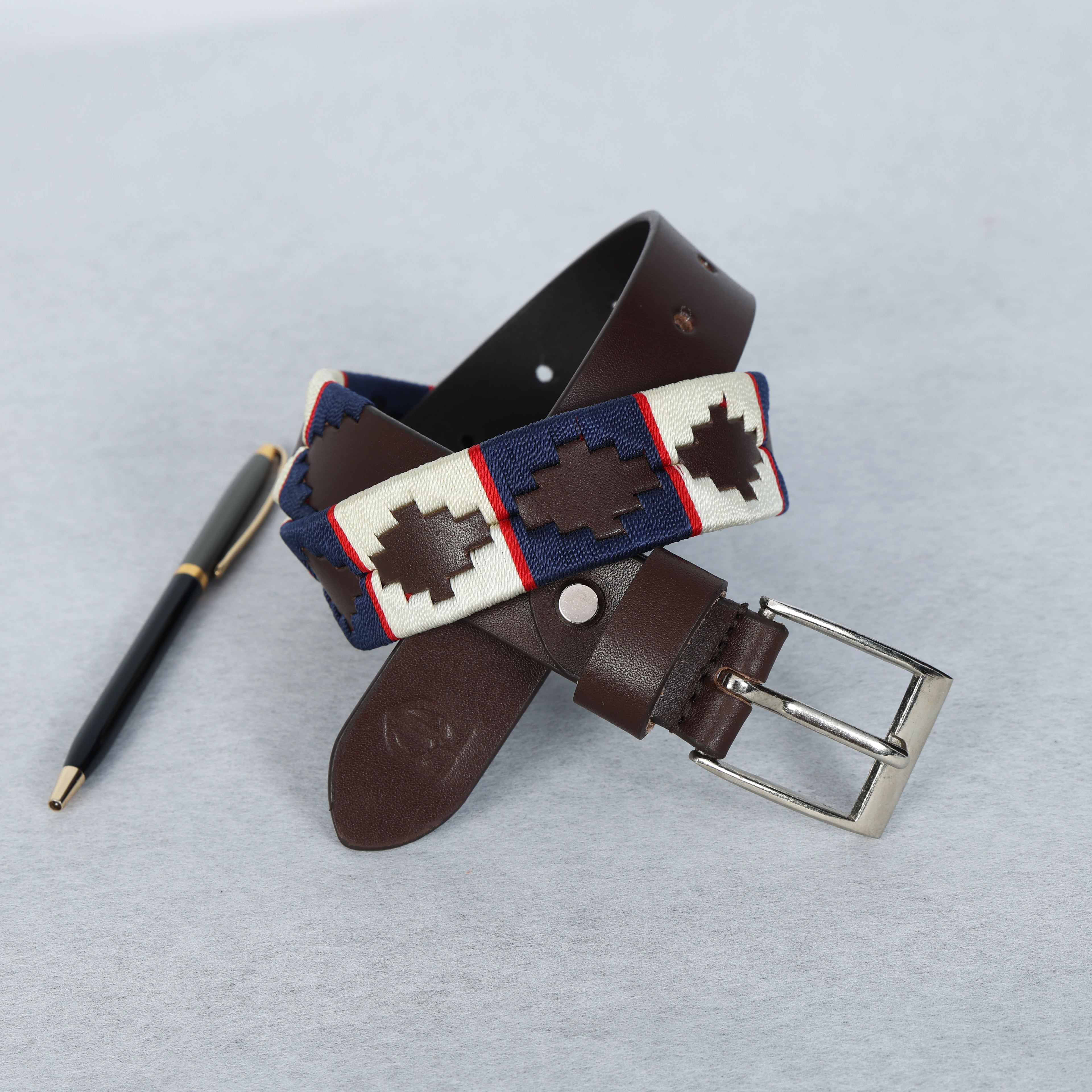 Berbanto Alpine Full-Grain Kid's Polo Belt – Brown Leather