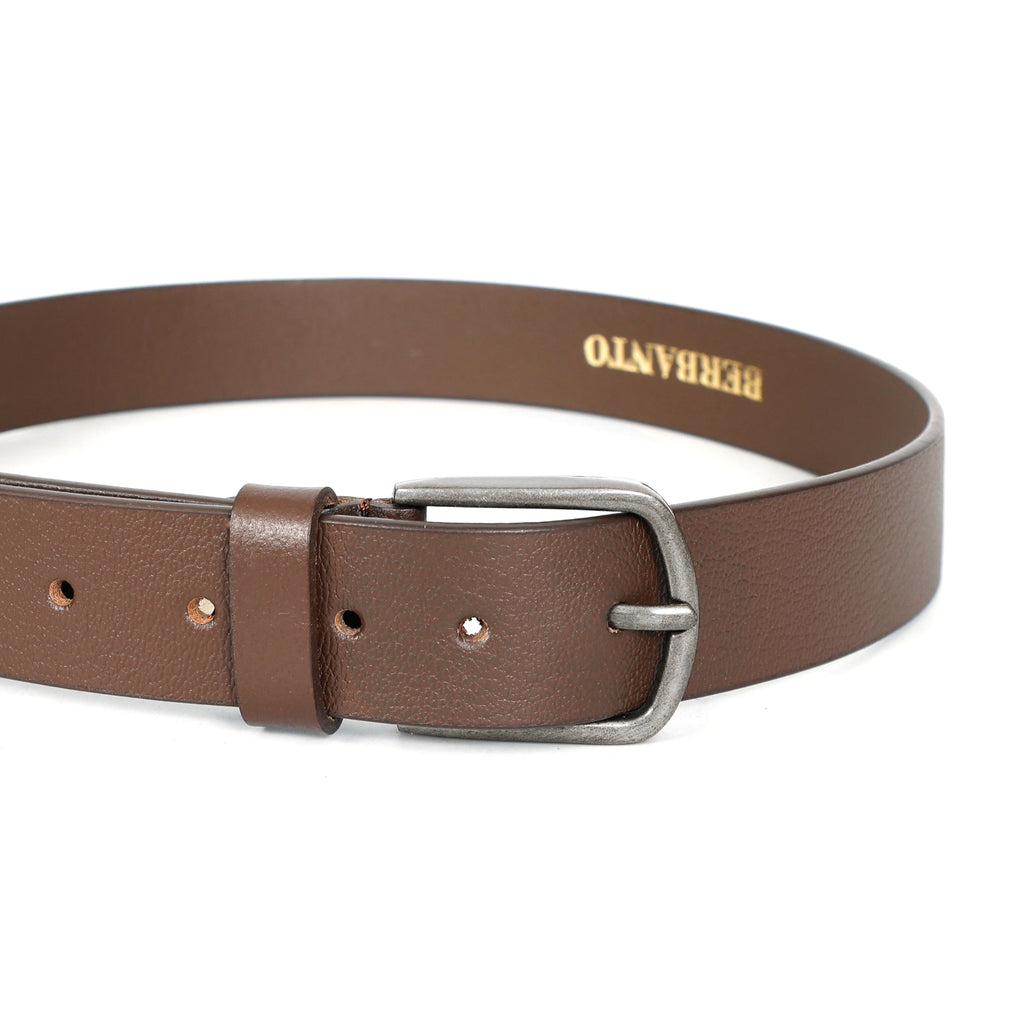 Berbanto Cambridge Leather Belt - Cognac Brown