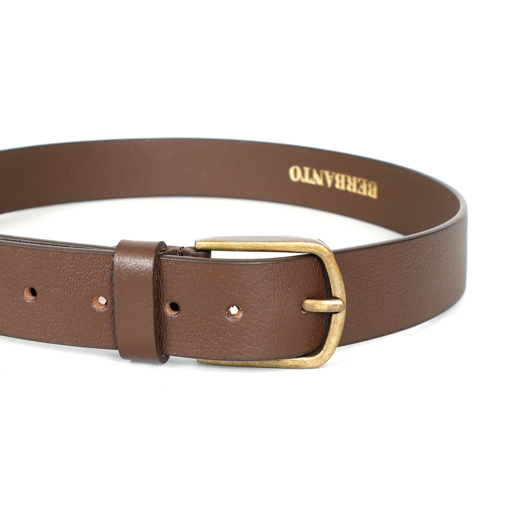 Berbanto Cambridge Leather Belt - Cognac Brown