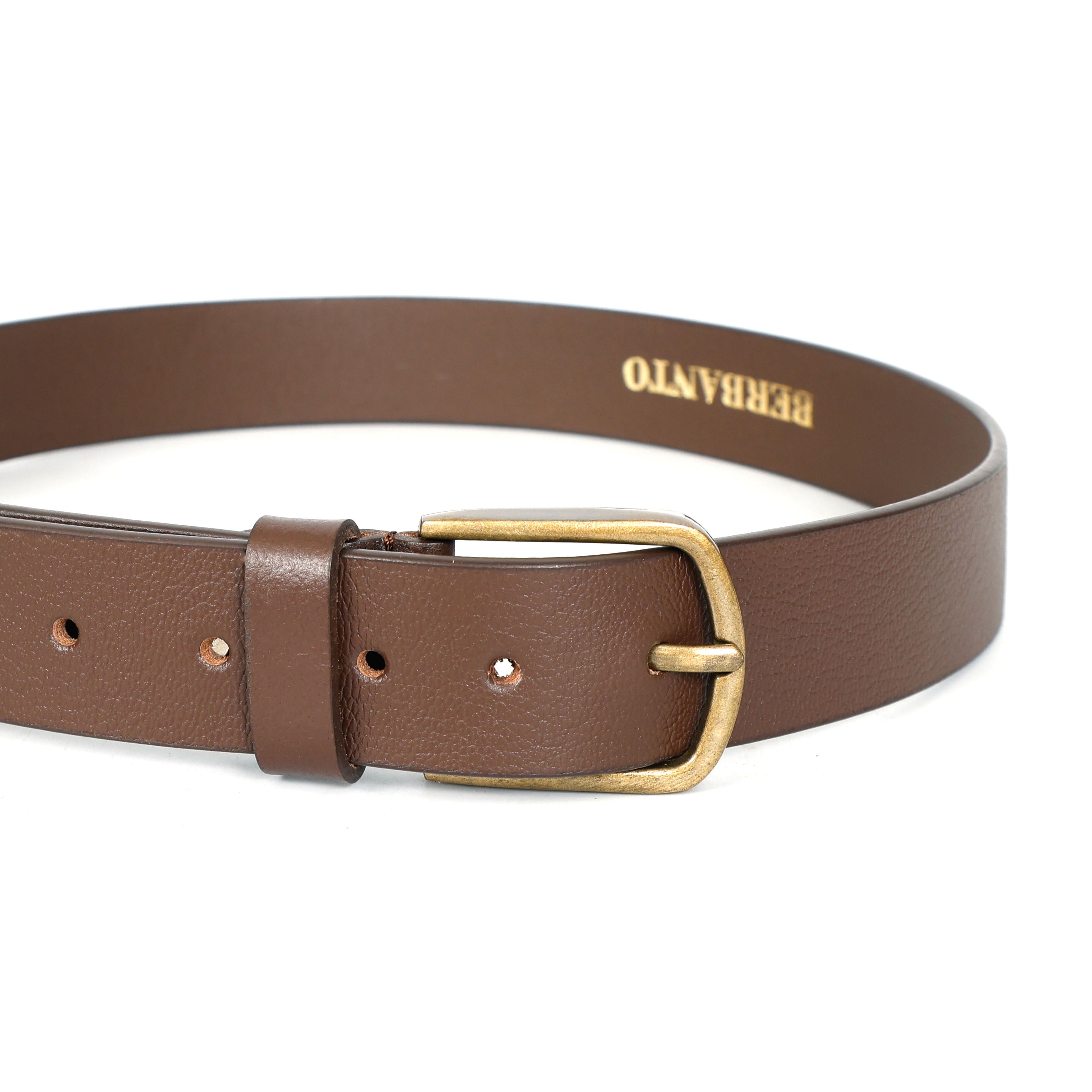 Berbanto Cambridge Leather Belt - Cognac Brown