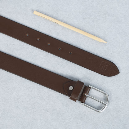 Cognac Full Grain Leather Belt – Classic Genuine Leather