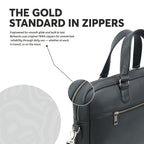 Black Full-Grain Leather Laptop Bag