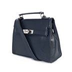 Berbanto Noelle Mini Satchel – Navy Leather