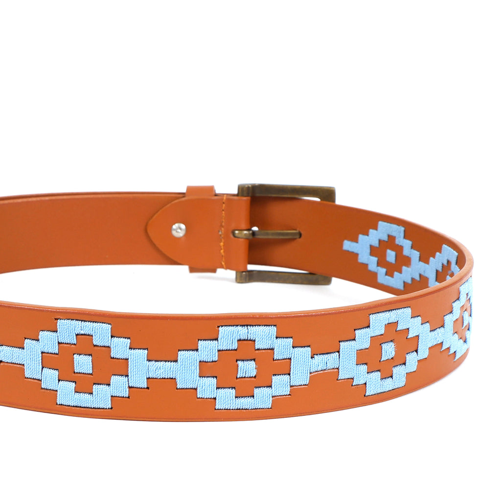 Berbanto Ashton Full-Grain Polo Belt - Tan Leather