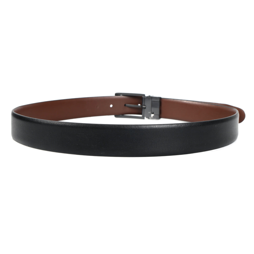 Berbanto Classic Smooth Reversible Belt – Gunmetal Buckle