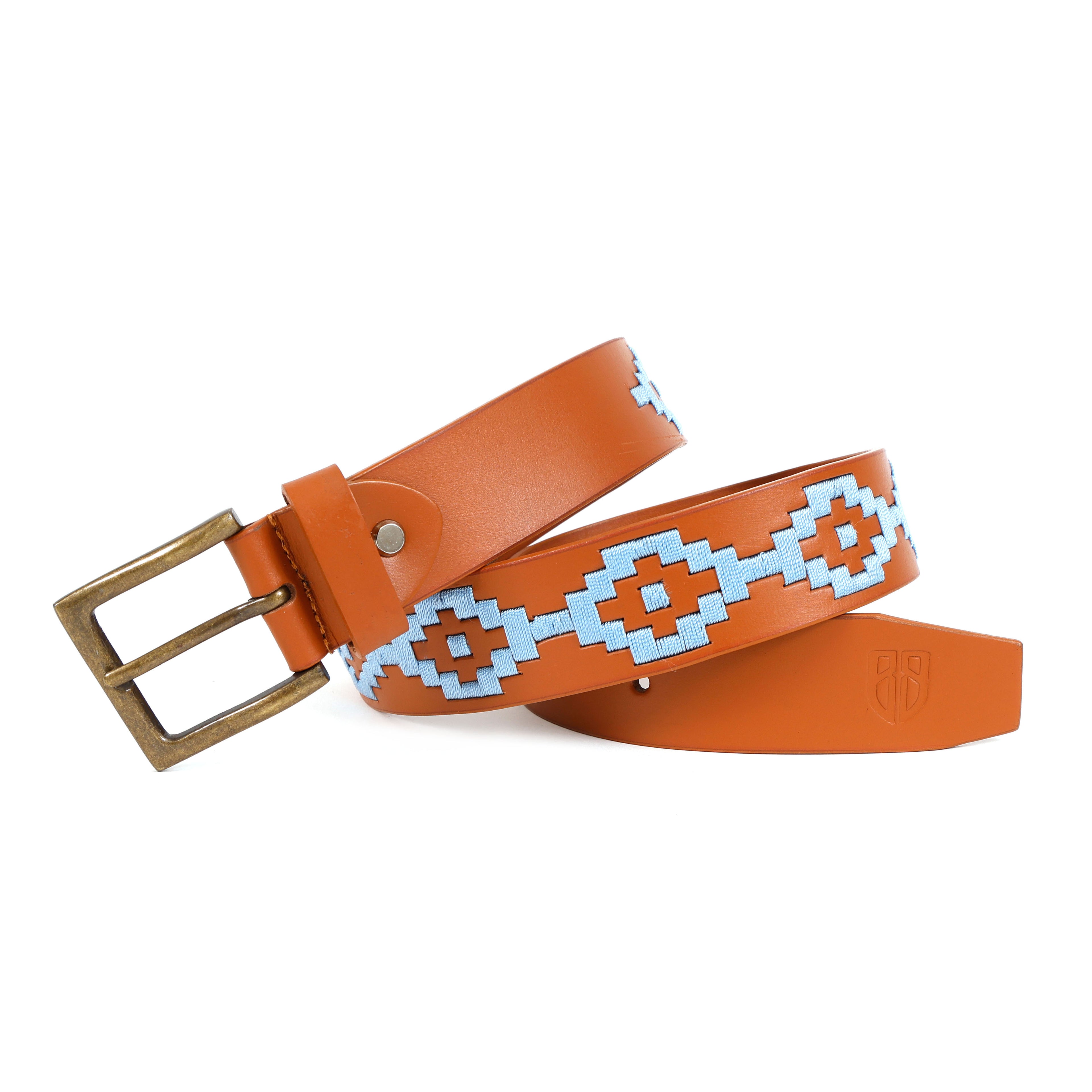 Berbanto Ashton Full-Grain Polo Belt - Tan Leather