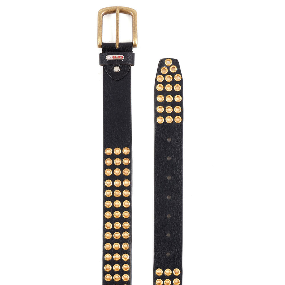 Berbanto Aurelis Full-Grain Studded Leather Belt