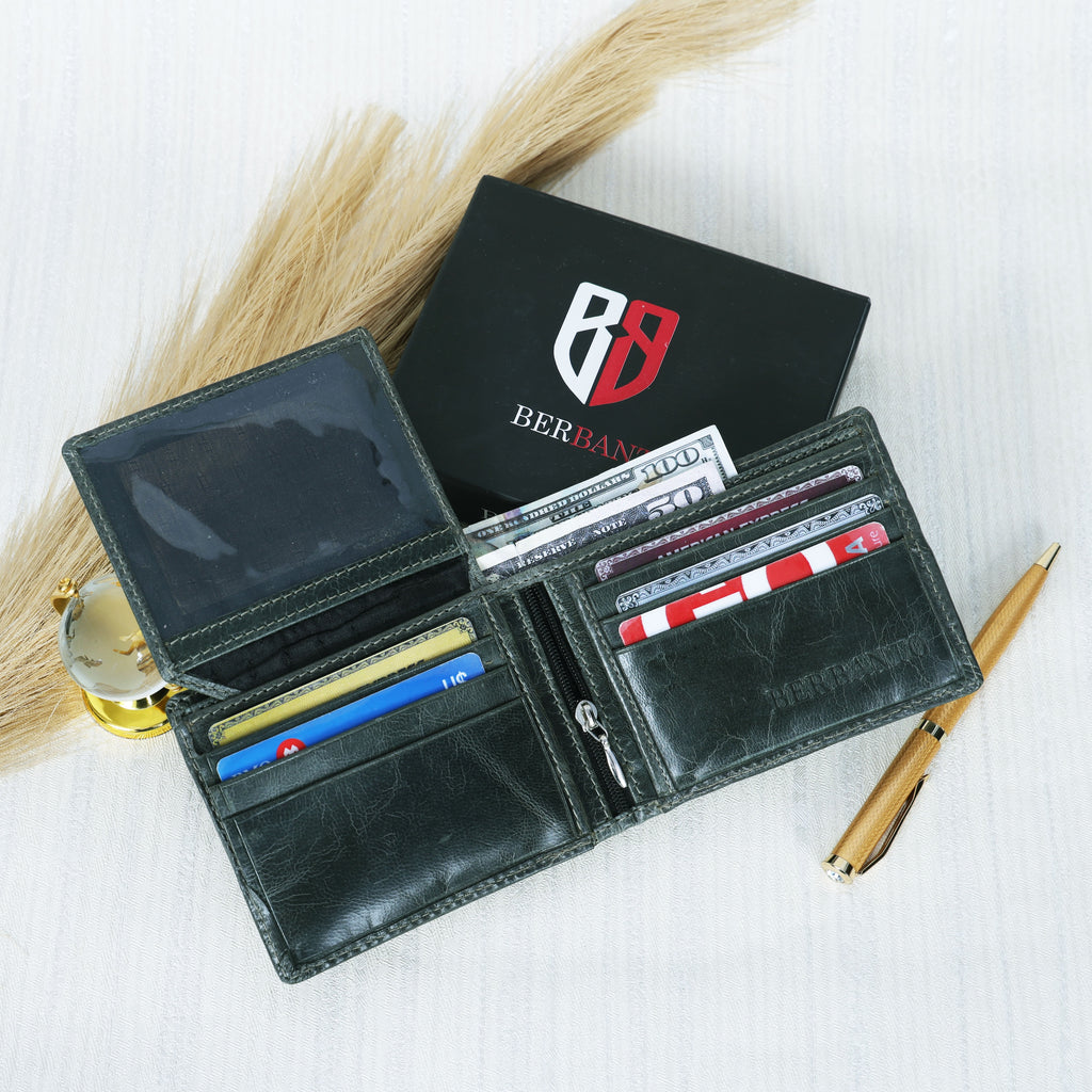 Classic Hunter Leather Wallet - Angled Edge Collection