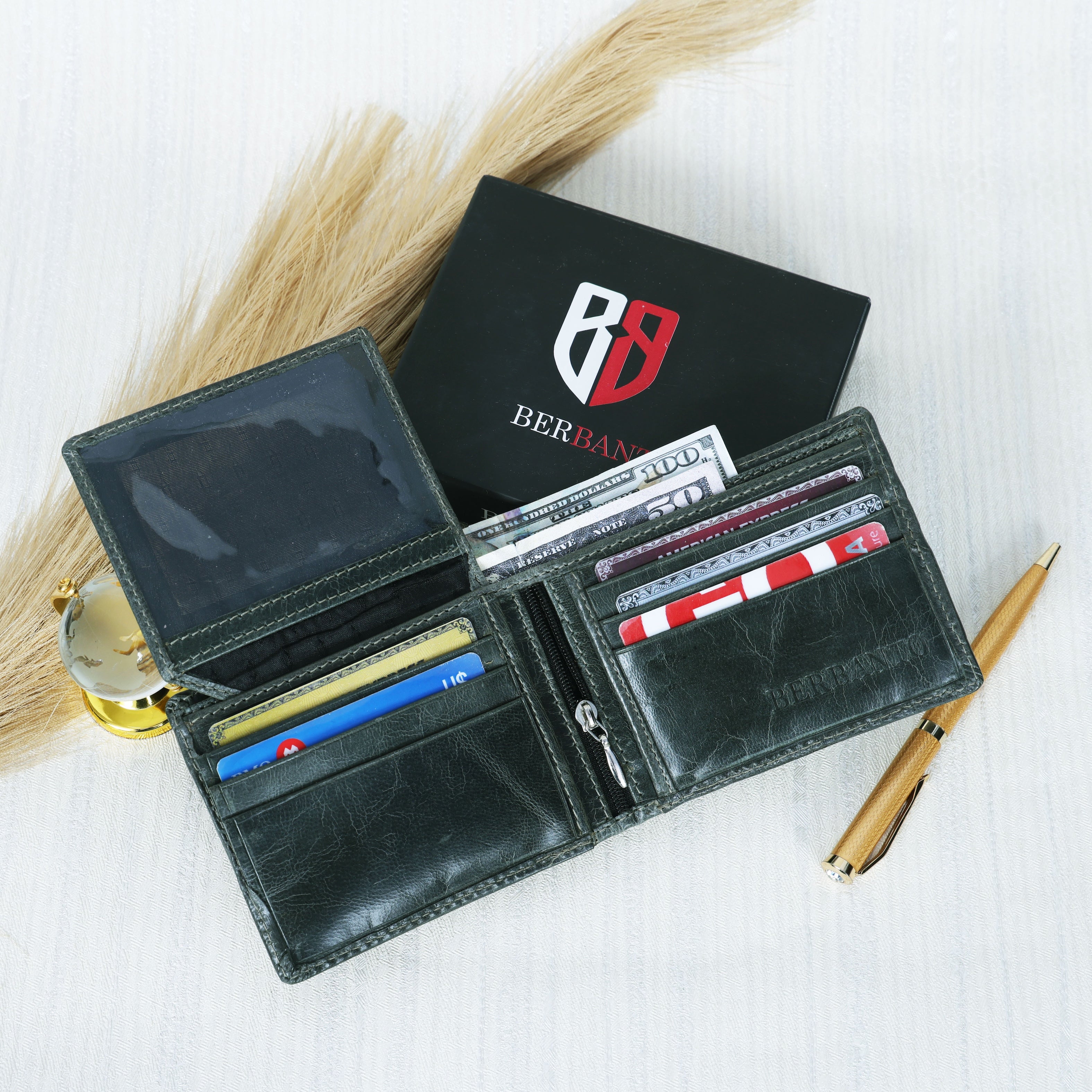 Classic Hunter Leather Wallet – Straight Edge Series