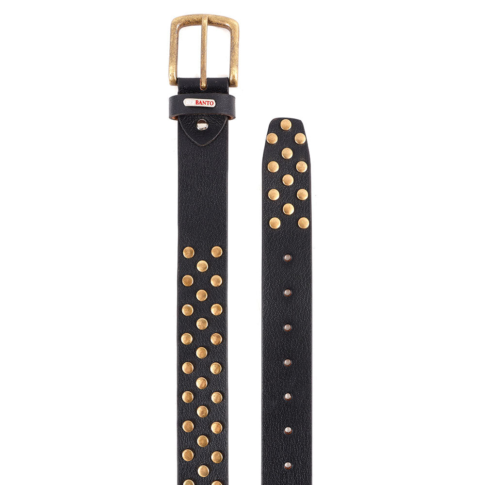 Berbanto Ironforge Full-Grain Studded Leather Belt