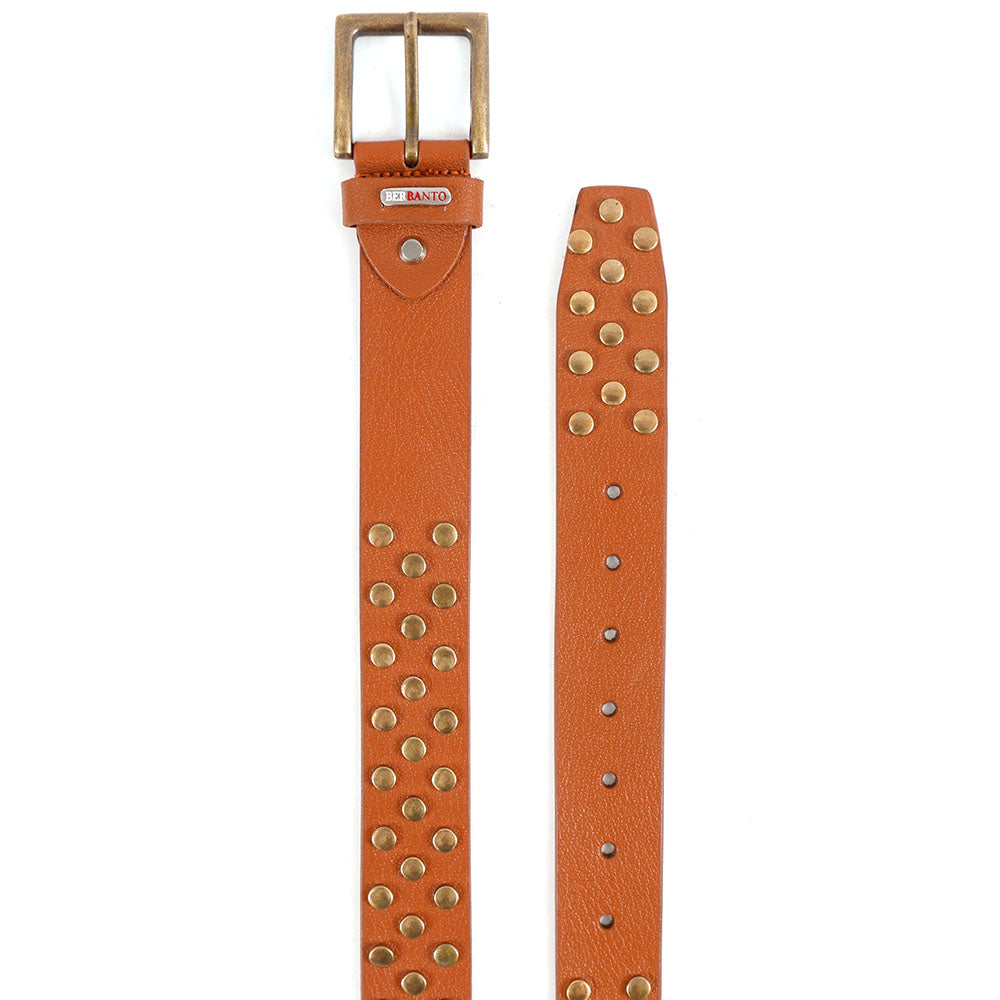 Berbanto Renegade Full-Grain Studded Leather Belt
