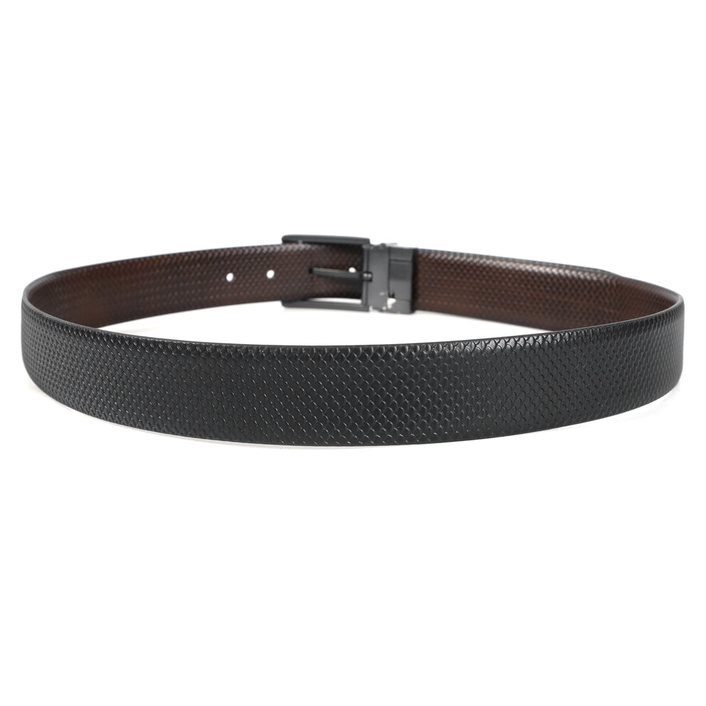 Berbanto Honeycomb Reversible Belt – Gunmetal Buckle