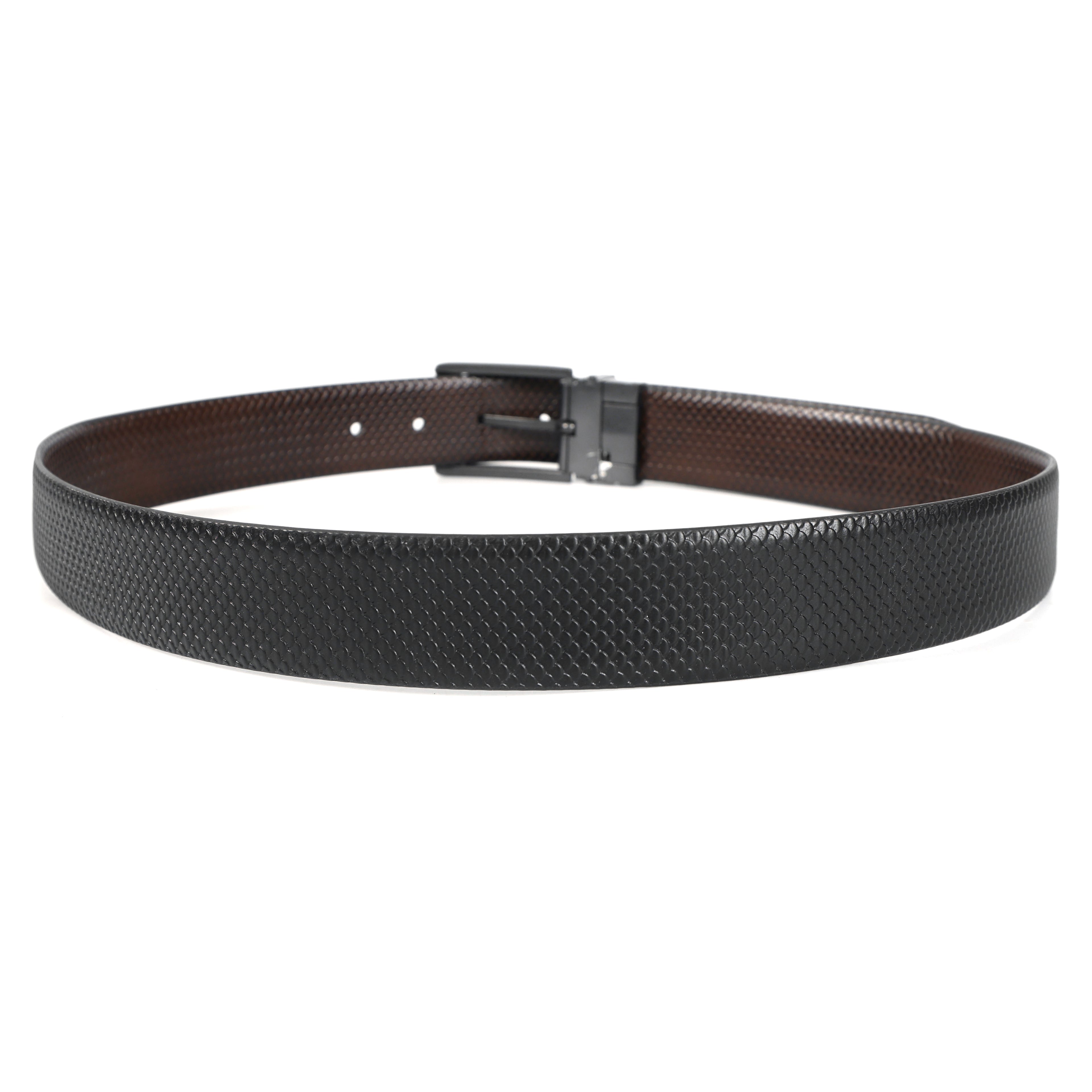 Berbanto Honeycomb Reversible Belt – Gunmetal Buckle