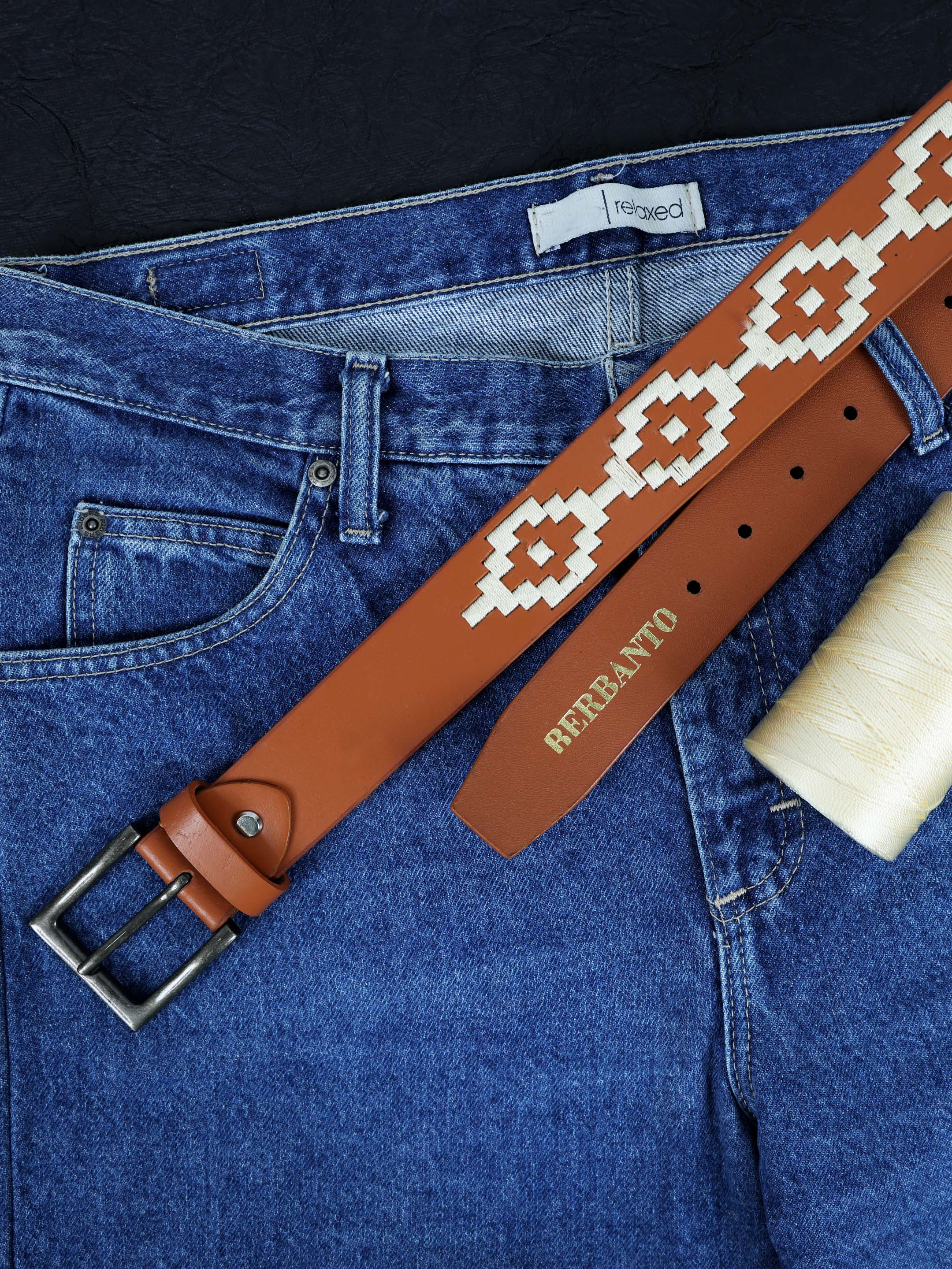 Berbanto Carson Full-Grain Polo Belt - Tan