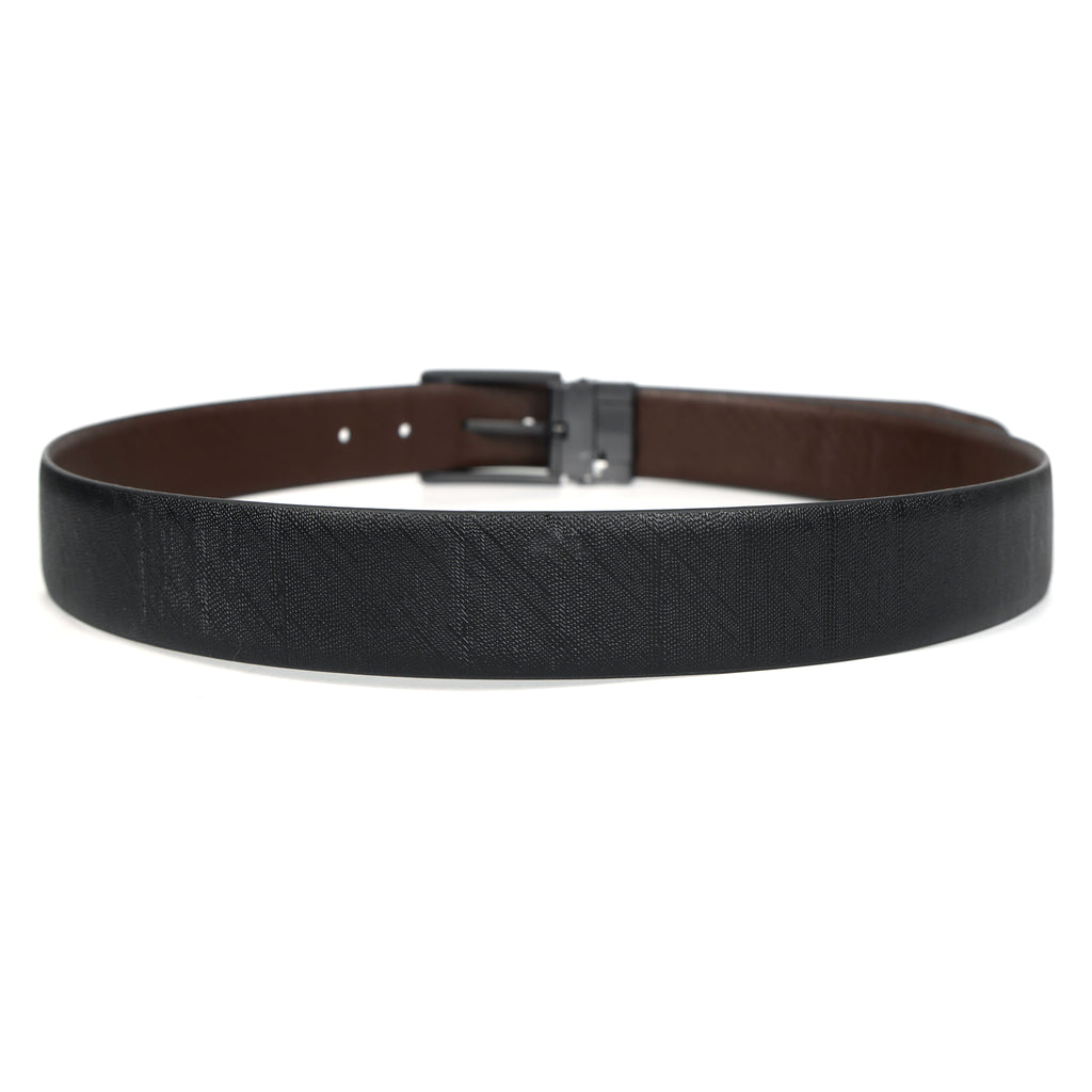 Berbanto Saffiano Prime Reversible Belt – Gunmetal Buckle