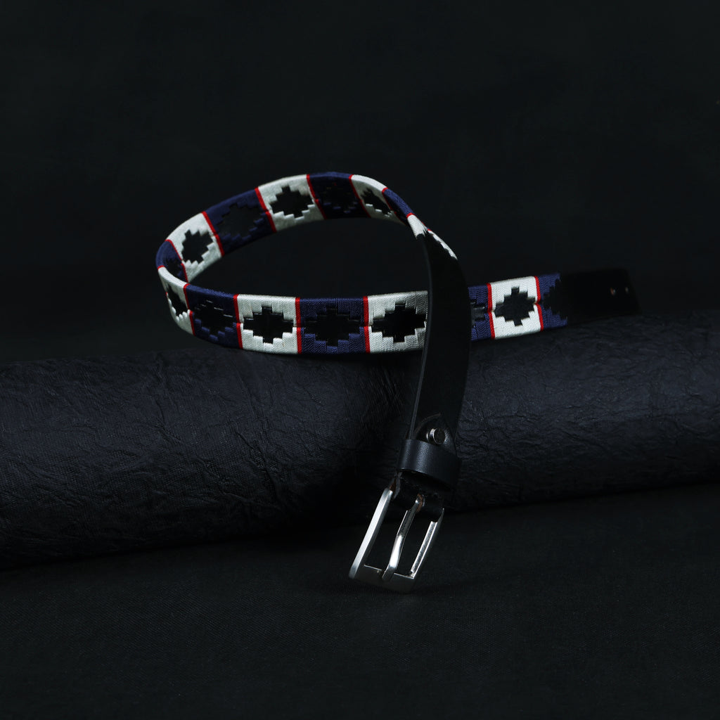 Berbanto Alpine Full-Grain Kind's Polo Belt – Black Leather