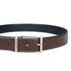 Berbanto Saffiano Prime Reversible Belt – Silver Buckle