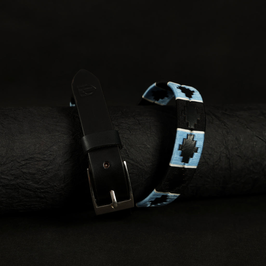 Berbanto Sierra Full-Grain Kids Polo Belt - Black Leather