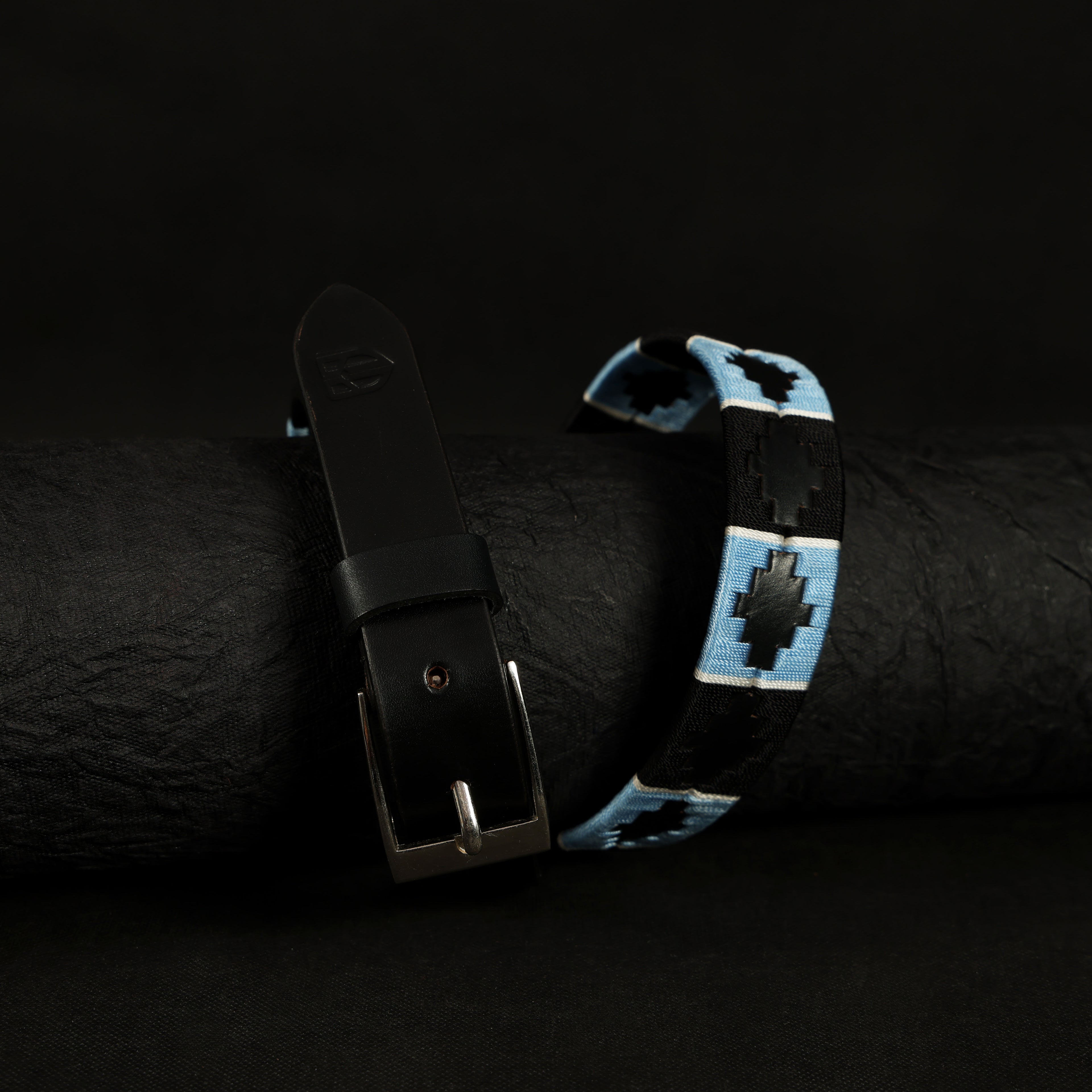 Berbanto Sierra Full-Grain Kids Polo Belt - Black Leather