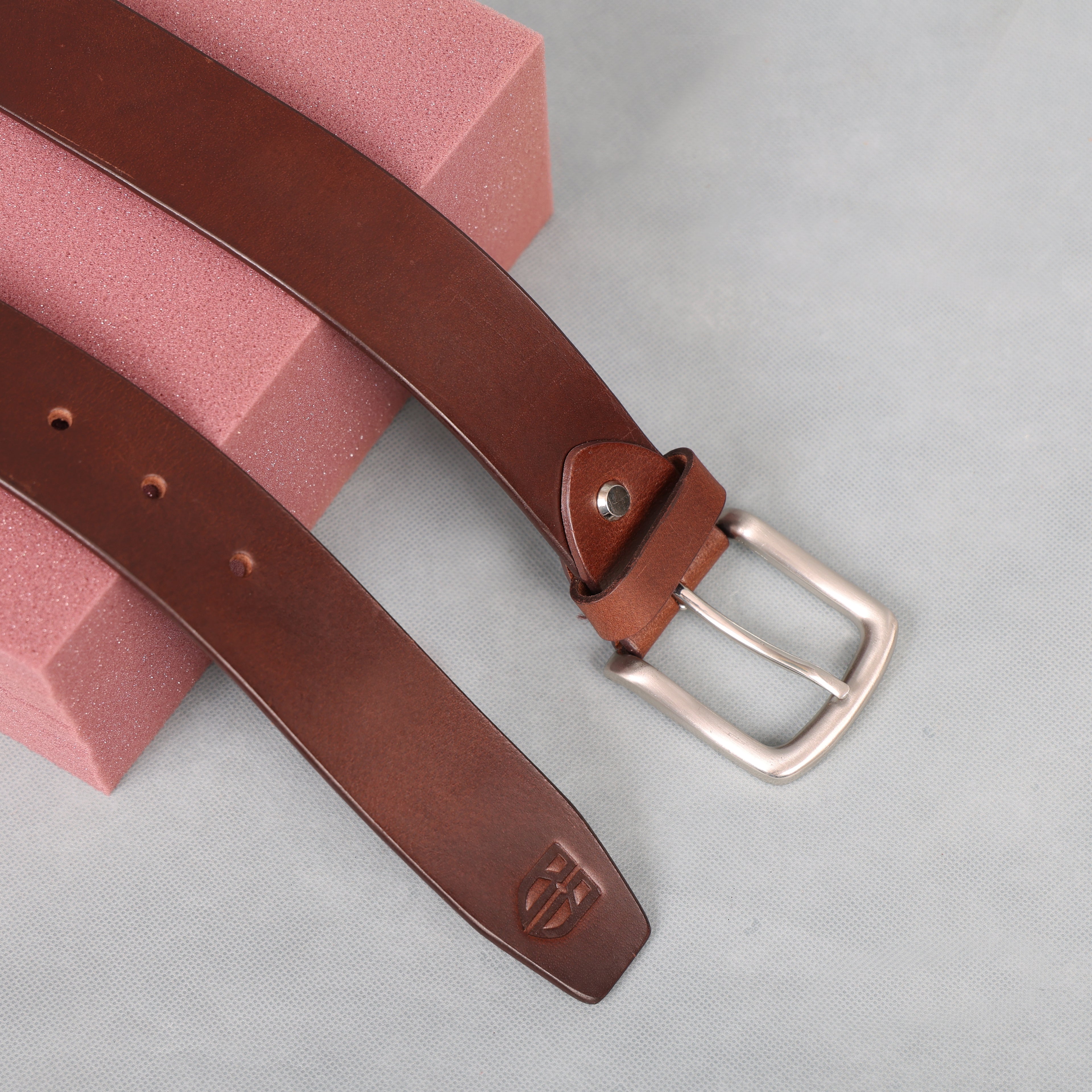 Berbanto Atlas Full-Grain Polo Belt – Brown