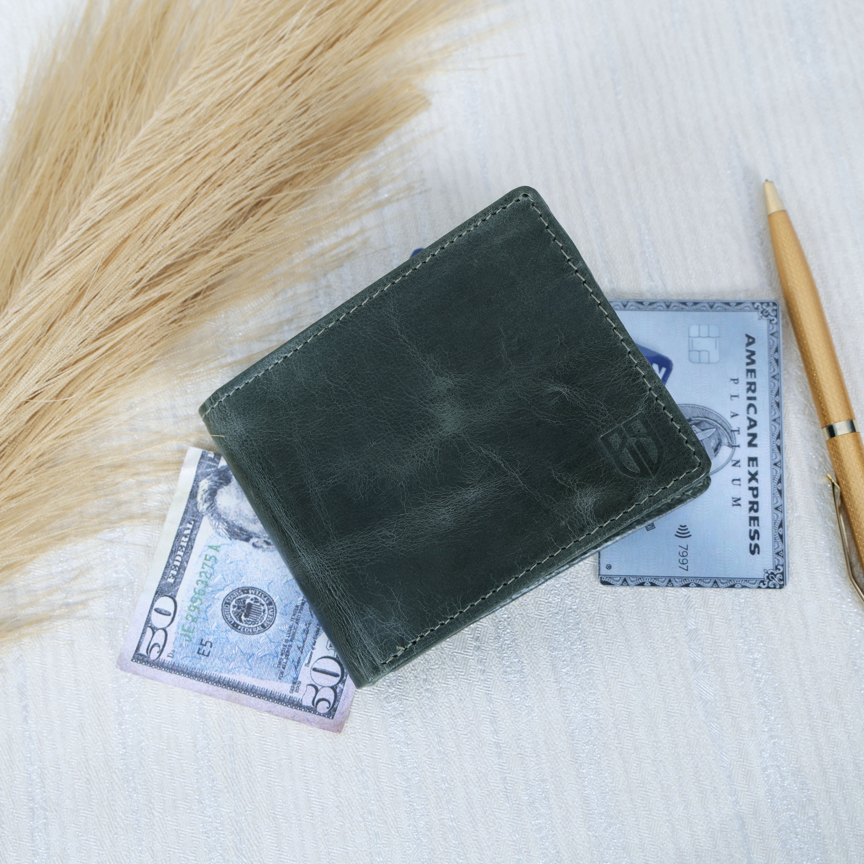 Classic Hunter Leather Wallet – Straight Edge Series