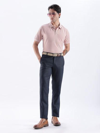 Golf Stretch Belt – Classic Beige with Brown Leather Trim