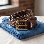 Berbanto Frontier Full-Grain Studded Leather Belt