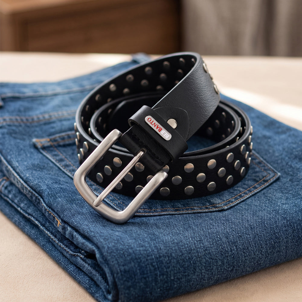 Berbanto Rogue Full-Grain Studded Leather Belt