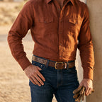Berbanto Frontier Full-Grain Studded Leather Belt