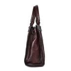 Spacious Cubic Leather Bag for Women