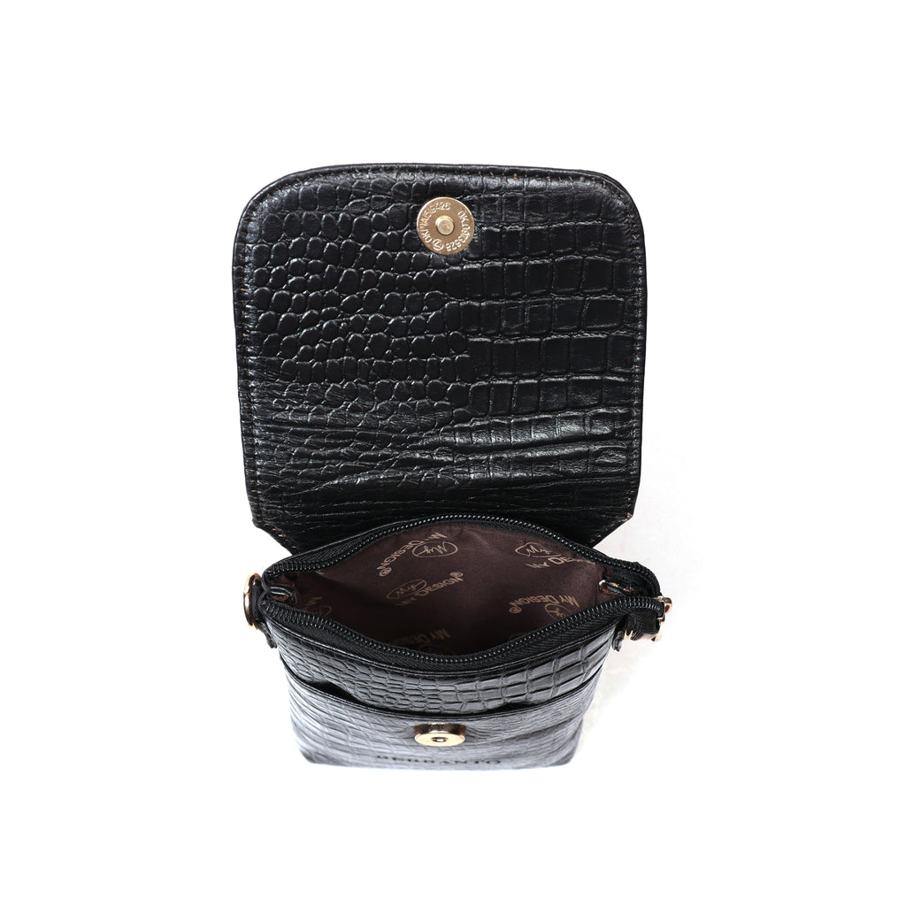Small Leather Mobile Bag for Women