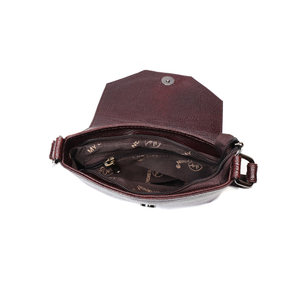 Small Leather Sling Bag for Women