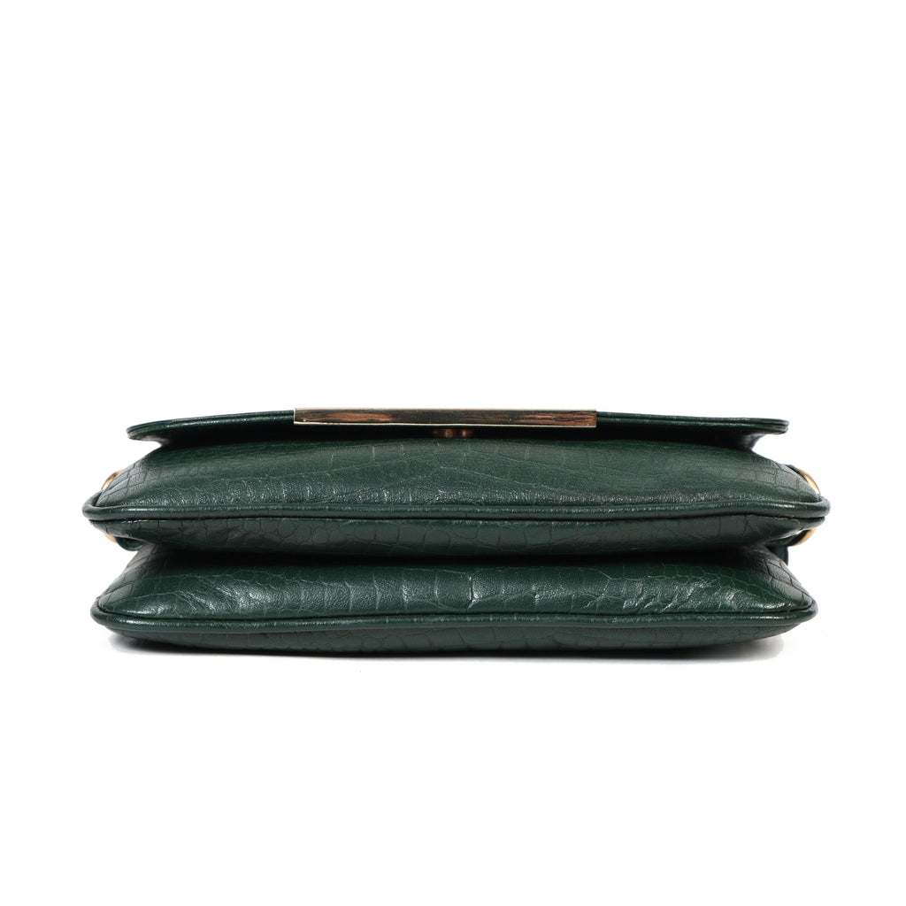 Green Luxury Leather Sling Bag for Women
