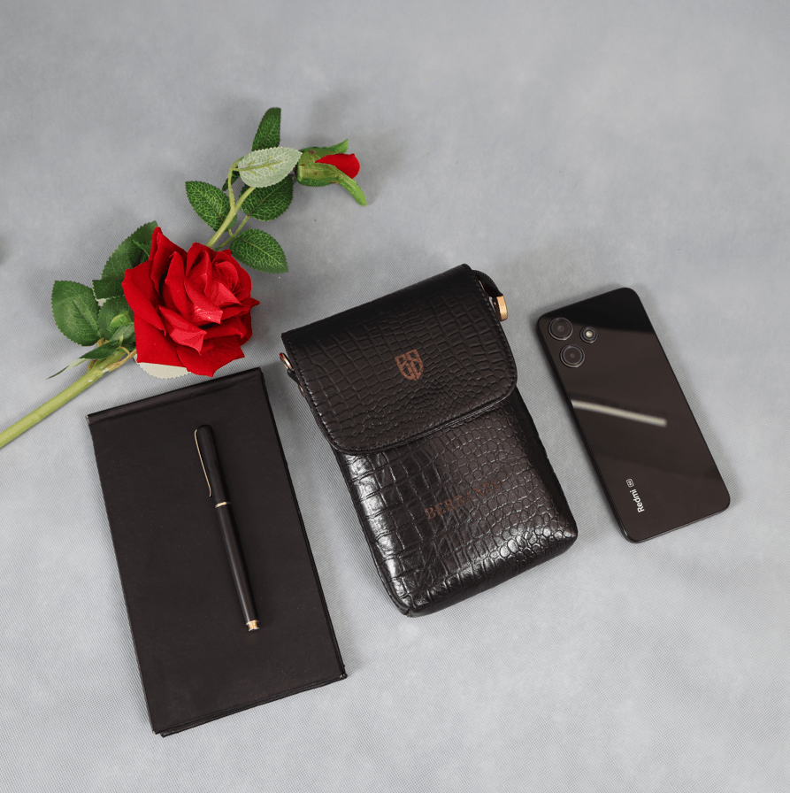 Small Leather Mobile Bag for Women