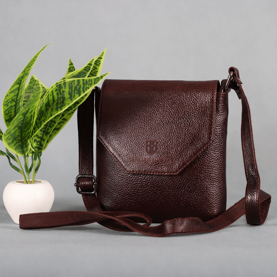 Small Leather Sling Bag for Women